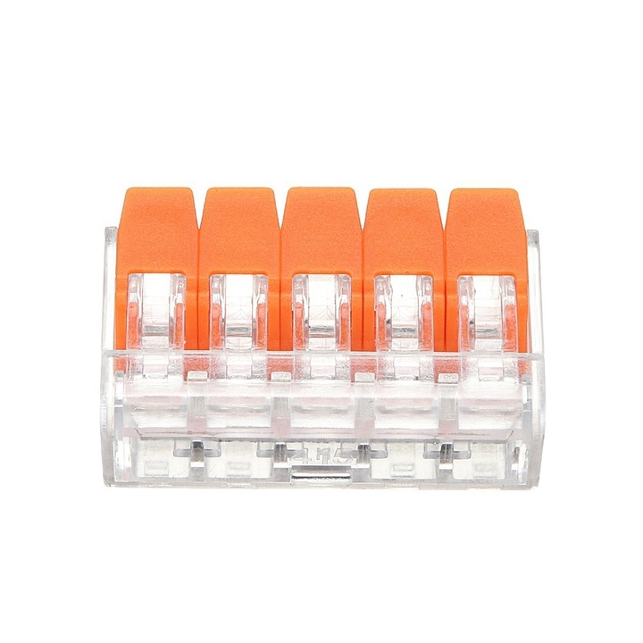 85Pcs 221-412 221-413 221-415 Reusable Spring Lever Terminal Block Electric Cable Connector