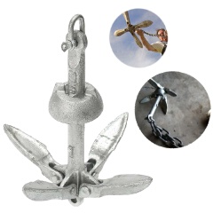 Foldable Hot Dipped Galvanized Grapnel Anchor Boat Fitting Part For Marine Yacht