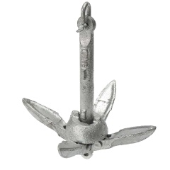Foldable Hot Dipped Galvanized Grapnel Anchor Boat Fitting Part For Marine Yacht