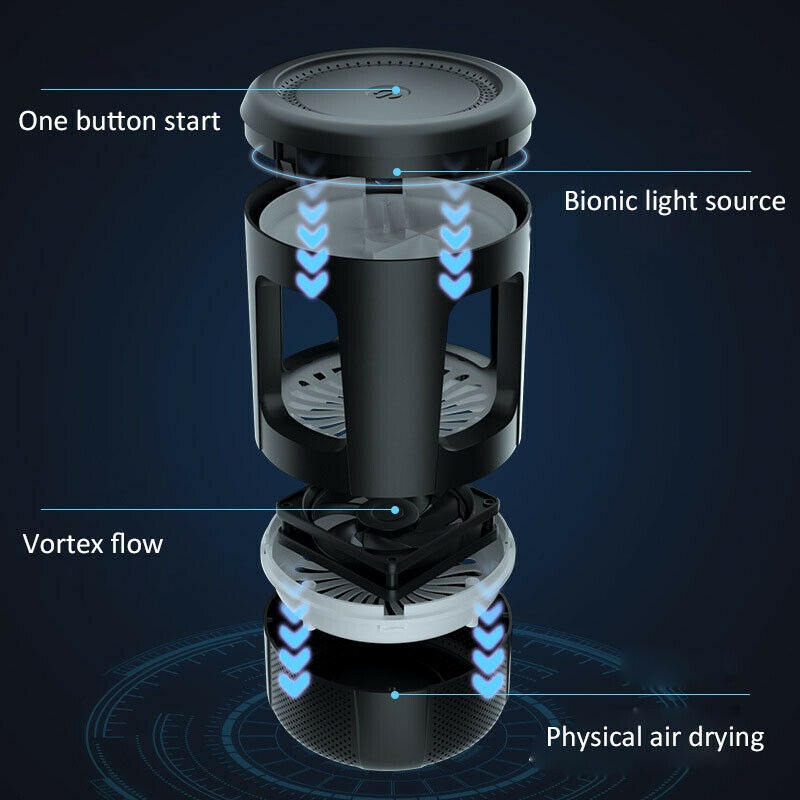 5V Electric Insect Exterminator Mosquito Insecticide Led Trap Lamp-