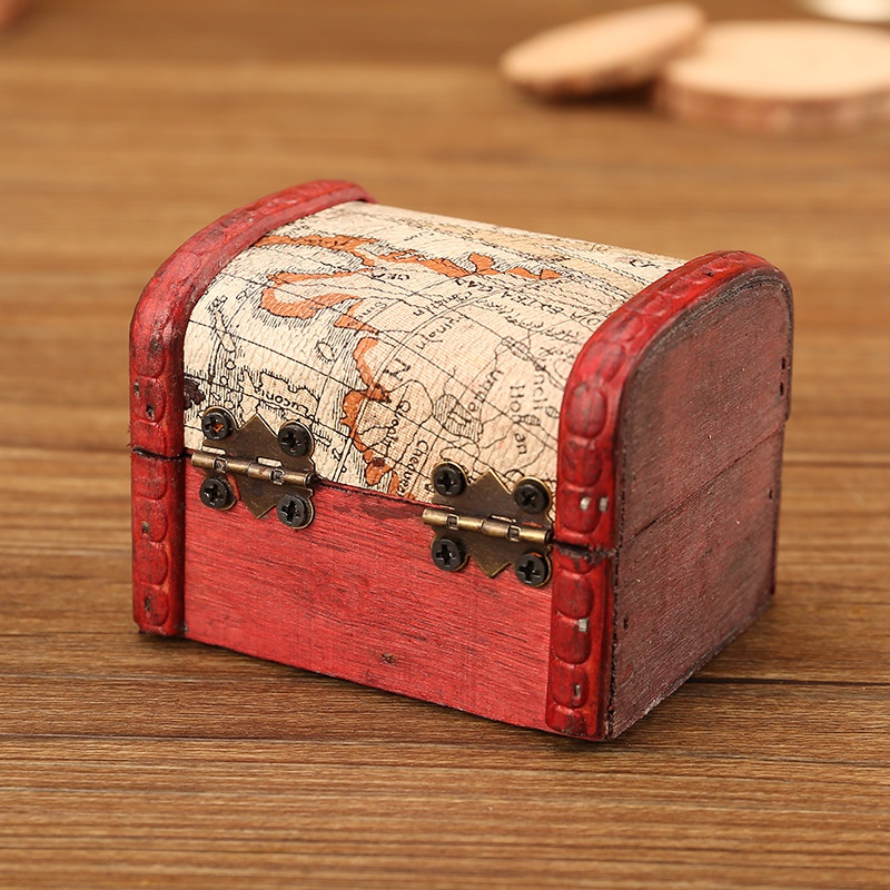 Creative Vintage Jewelry Box Wooden Jewelry Boxes Wedding Candy Box Gift Packaging Small Storage Box