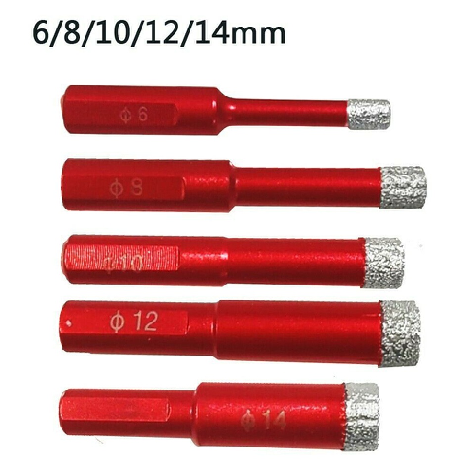6MM-14MM Dry Diamond Drill Bits for Porcelain Granite Tile Glass Ce
