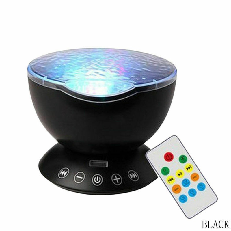 The Newest Night Projector Multicolor Music Bedroom Ceiling Lamp Ocean Wave Led Light Projector