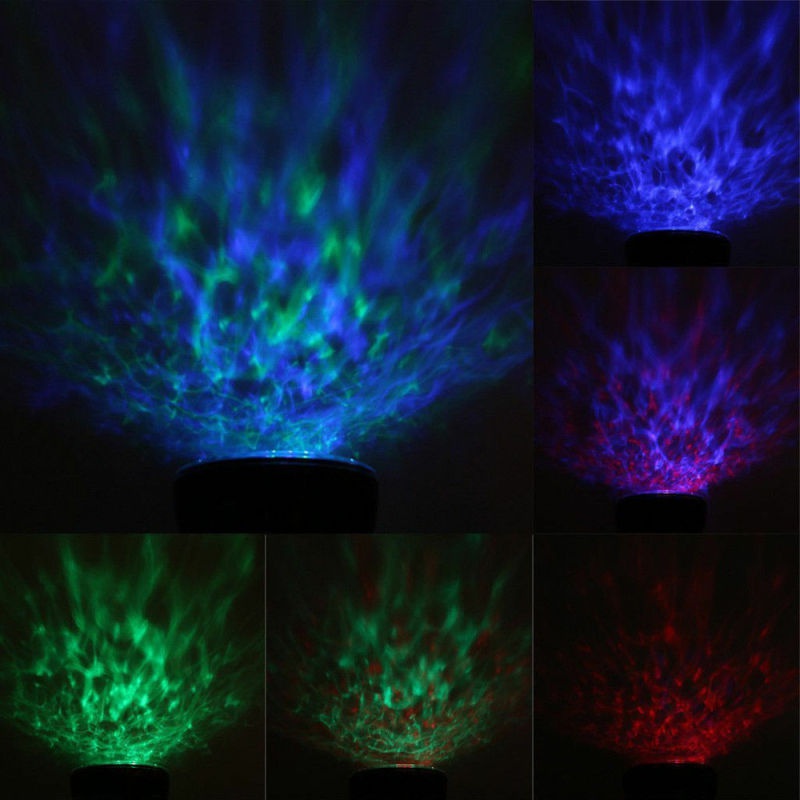 The Newest Night Projector Multicolor Music Bedroom Ceiling Lamp Ocean Wave Led Light Projector