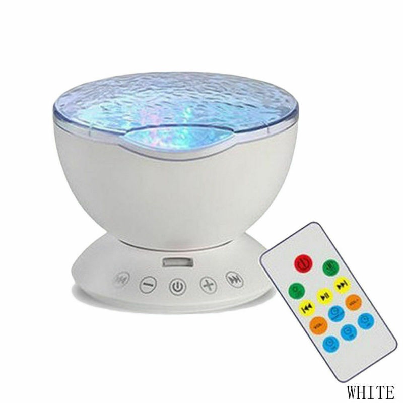 The Newest Night Projector Multicolor Music Bedroom Ceiling Lamp Ocean Wave Led Light Projector
