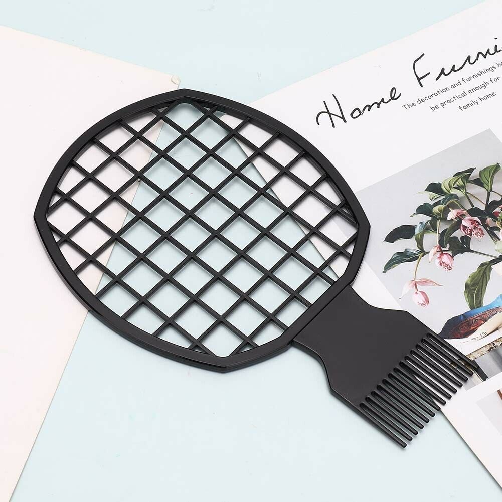 Hairdressing twist wave curl comb mesh sponge tin foil ironing brush healthy-
