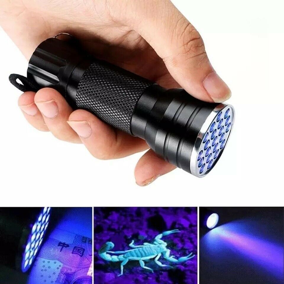 UV Flashlight Black Light Flashlight UV LED Pet Urine Stain Detector-