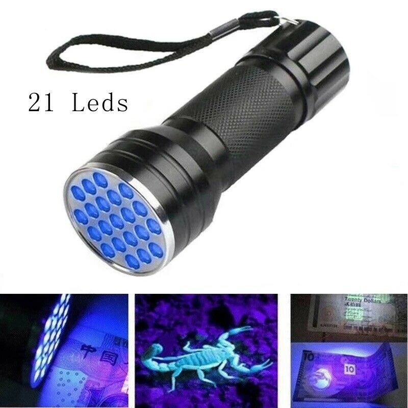 UV Flashlight Black Light Flashlight UV LED Pet Urine Stain Detector-