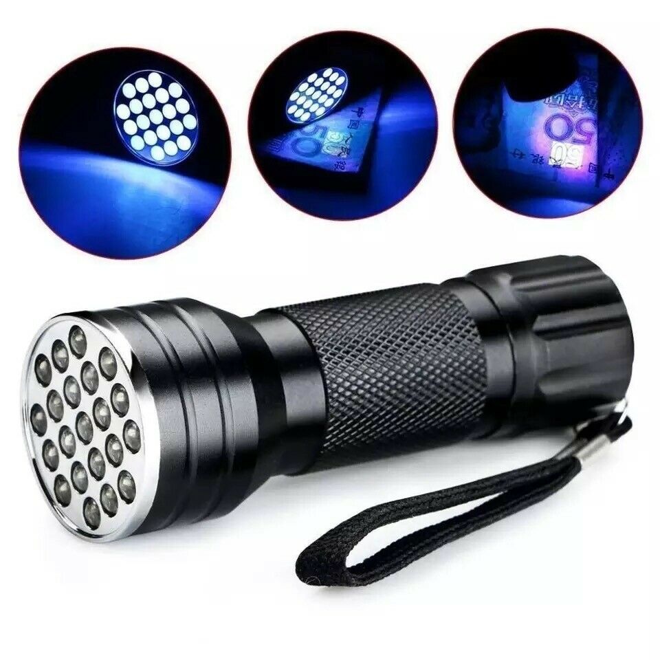 UV Flashlight Black Light Flashlight UV LED Pet Urine Stain Detector-