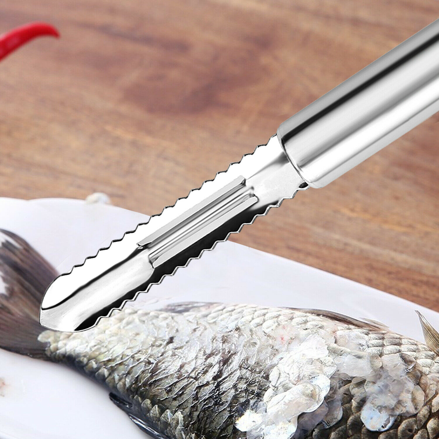 2pc fish scale remover scaler scraper cleaner kitchen tool peeler tool-