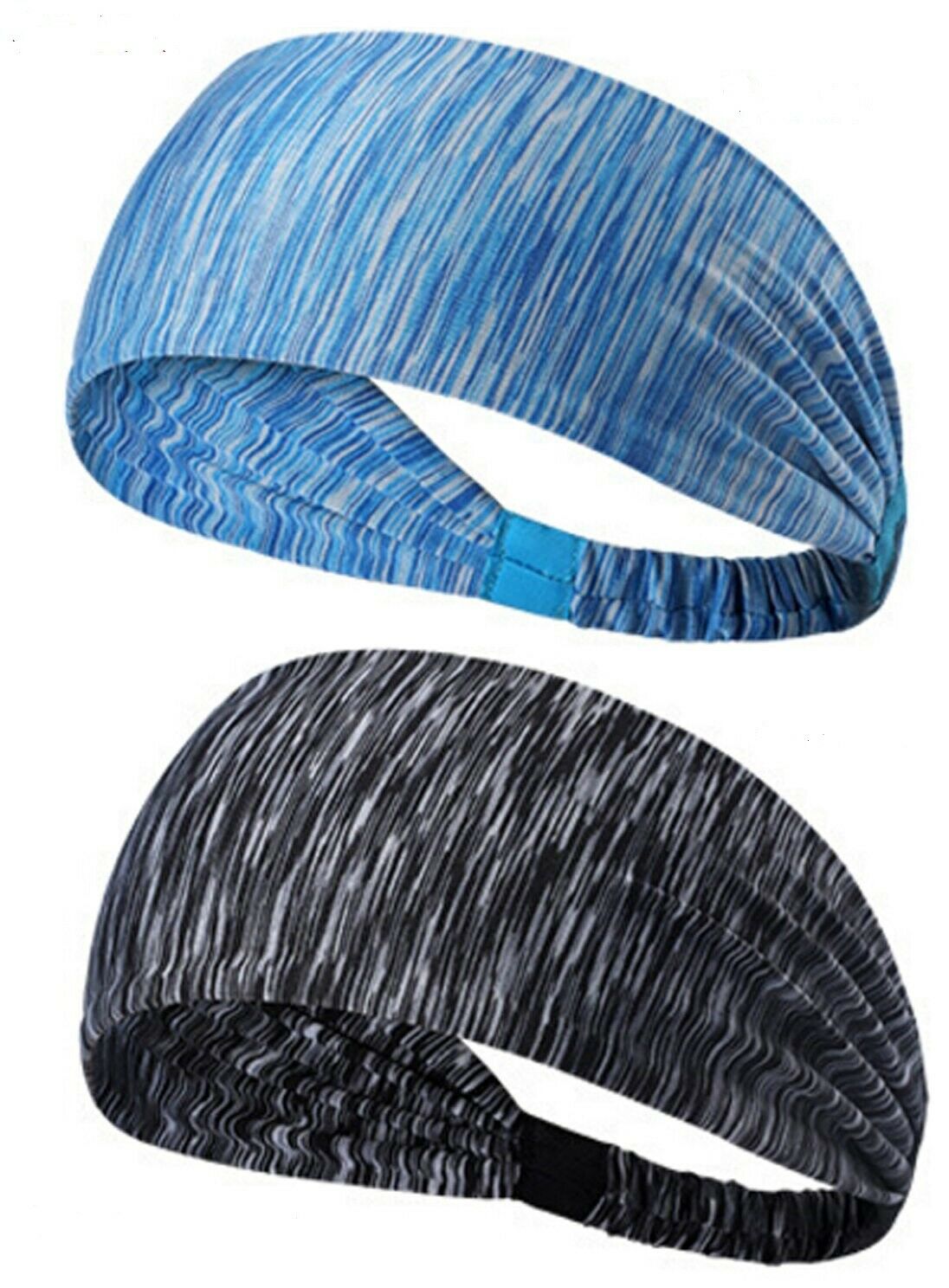 2pc men's and women's sweat band hair band yoga gym running elastic sports Headband-