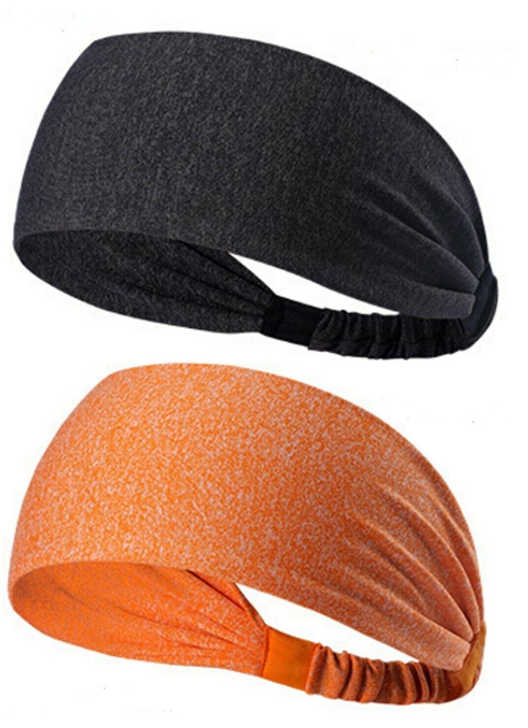 2pc men's and women's sweat band hair band yoga gym running elastic sports Headband-