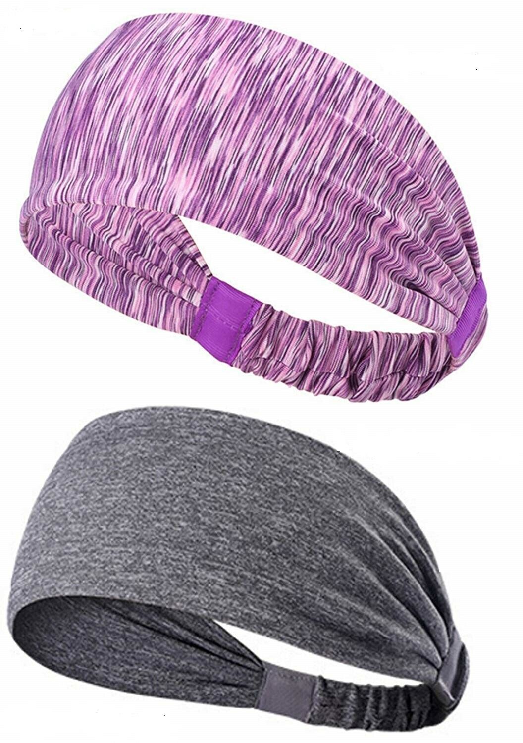 2pc men's and women's sweat band hair band yoga gym running elastic sports Headband-