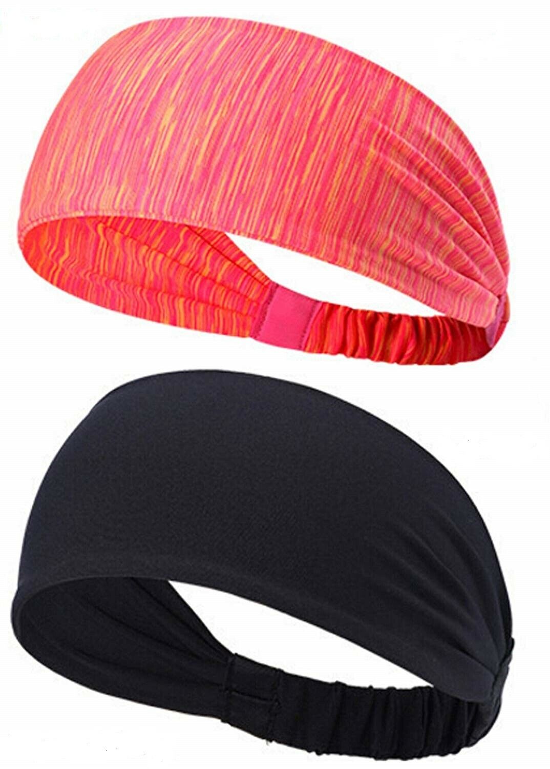 2pc men's and women's sweat band hair band yoga gym running elastic sports Headband-