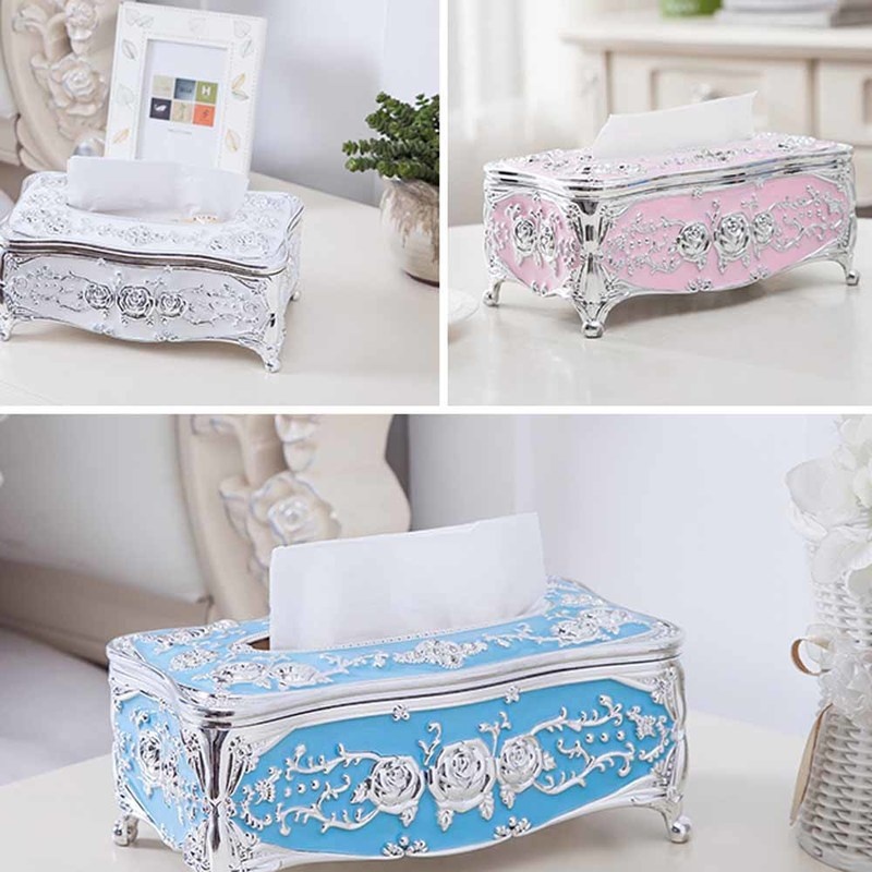 NEW European Retro Tissue Box Napkin Holder Paper Case Cover for Home Living Room Kitchen