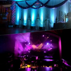 1/2PCS 36 LED 72W RGB Stage Light Flat Par Lamp DMX512 Lighting Laser Projector DJ Disco Party Light (AU/EU/US/UK Plug)