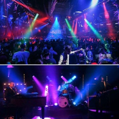 1/2PCS 36 LED 72W RGB Stage Light Flat Par Lamp DMX512 Lighting Laser Projector DJ Disco Party Light (AU/EU/US/UK Plug)