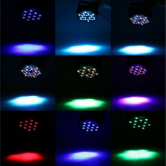 1/2PCS 36 LED 72W RGB Stage Light Flat Par Lamp DMX512 Lighting Laser Projector DJ Disco Party Light (AU/EU/US/UK Plug)