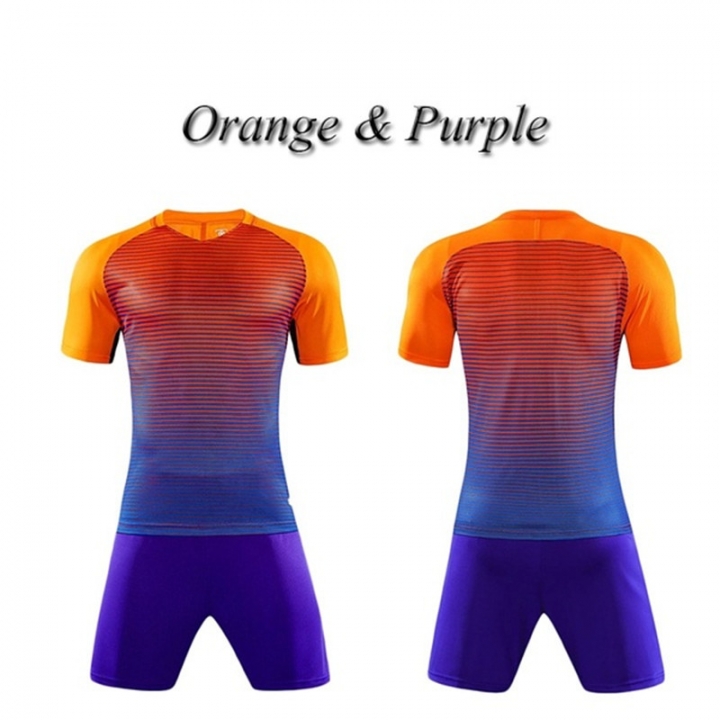 2 Pcs/Set  Football Training Suits Short Sleeve Quick-drying Soccer Shirt &amp; Shorts Soccer Jerseys