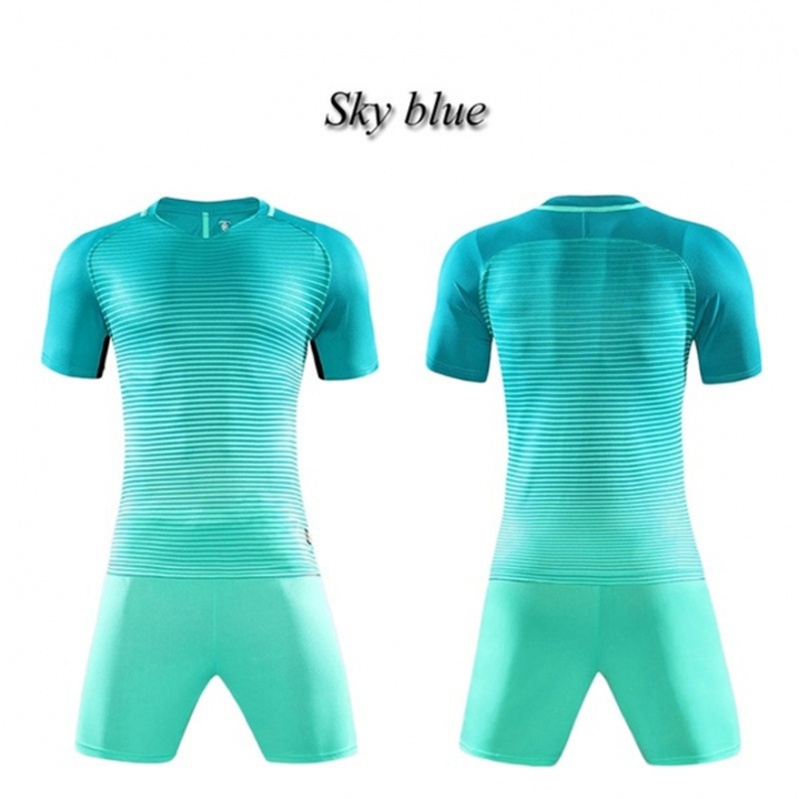 2 Pcs/Set  Football Training Suits Short Sleeve Quick-drying Soccer Shirt &amp; Shorts Soccer Jerseys