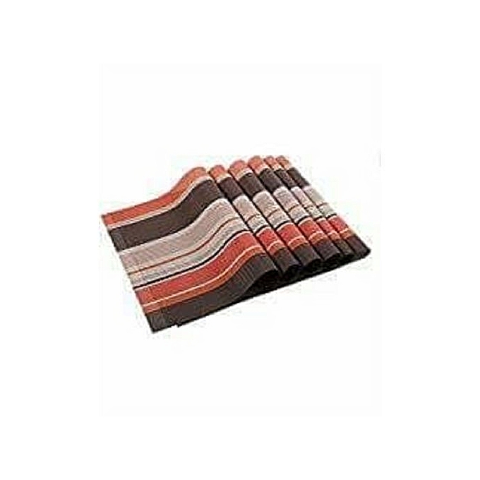 Table Mat - 45cm x 32cm - 6Pcs - Multicoloured