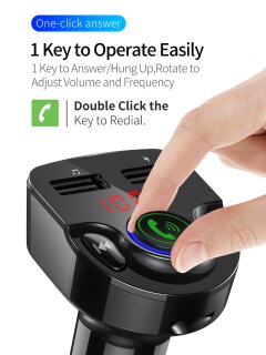 Car Bluetooth FM Radio Transmitter MP3 Music Player Car Kit Charger TF USB Charger FM Modulator