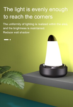 Night usb lighting touch sensor lamp stand charger with apple lightning micro type-c interfaces