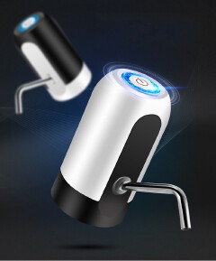 Handy rechargable water pumper one touch 304 stainless steel pipe automatic water dispenser maternal and child standard silicone tube water dispenser