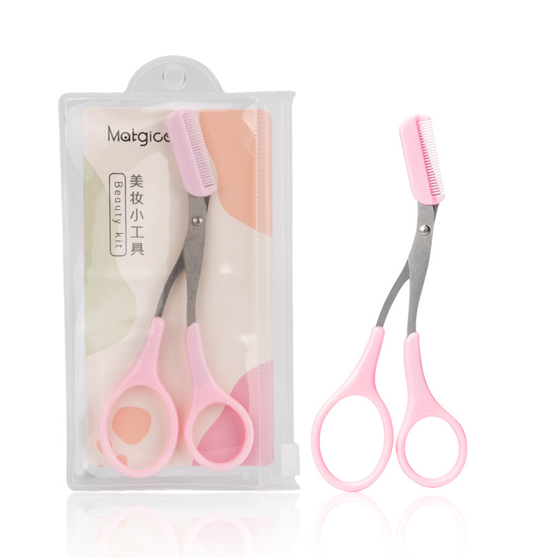 Eyebrow Trimmer and Scissors Beauty Makeup Tools Hair Shaver with Comb view 6
