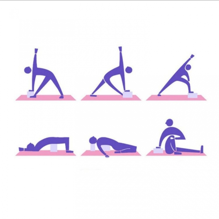 Yoga Block Brick Sports Exercise Gym Foam Workout Stretching Aid Body Shaping Health Training