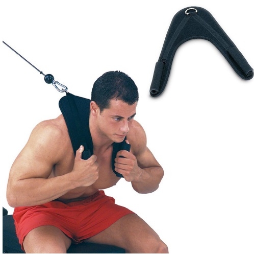 Fitness Abdominal Crunch Straps Ab Exercise Pulling Harness Shoulder Strap Belt Nylon Home Barbell