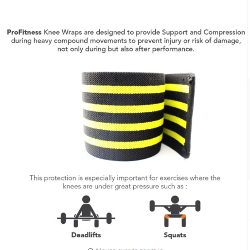 2PCS/Set Powerlifting Knee Wraps Adjustable Compression Sleeves for Crossfit Weightlifting Training