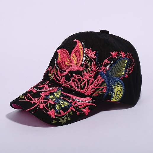 Men's and women's tail spring and summer outdoor sports casual cap ladies Butterfly hat