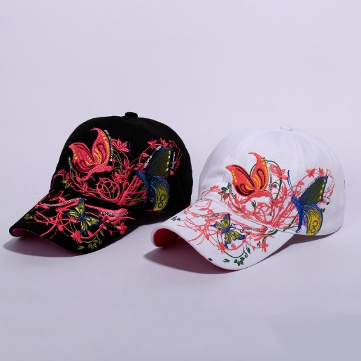 Men's and women's tail spring and summer outdoor sports casual cap ladies Butterfly hat