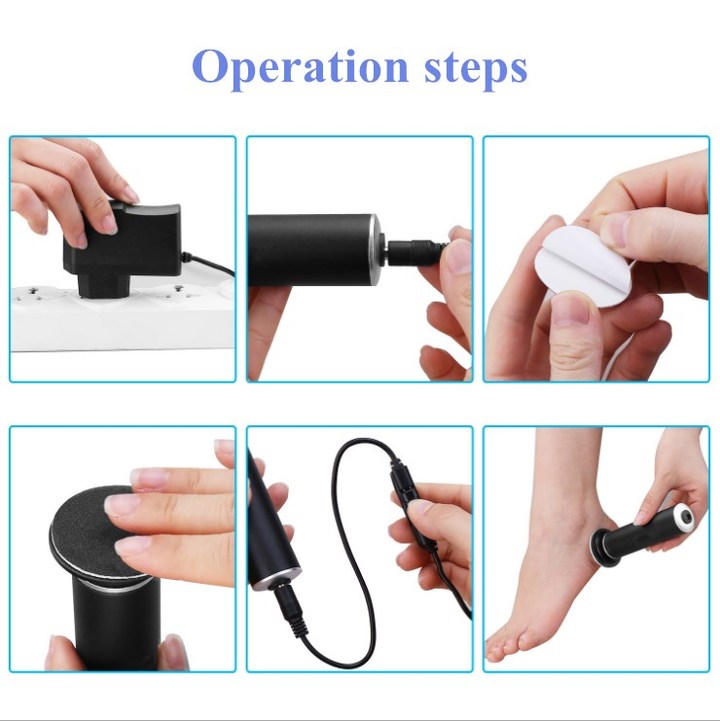 Foot Care For Pedicure Electric Grinding Foot File Pedicure Dead Skin Heel-File Callus Remover