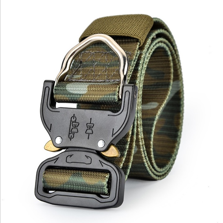 Duty Waist Belt Tactical Military Nylon Belt Hunting Accessories with Metal Buckle
