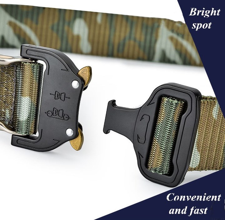 Duty Waist Belt Tactical Military Nylon Belt Hunting Accessories with Metal Buckle
