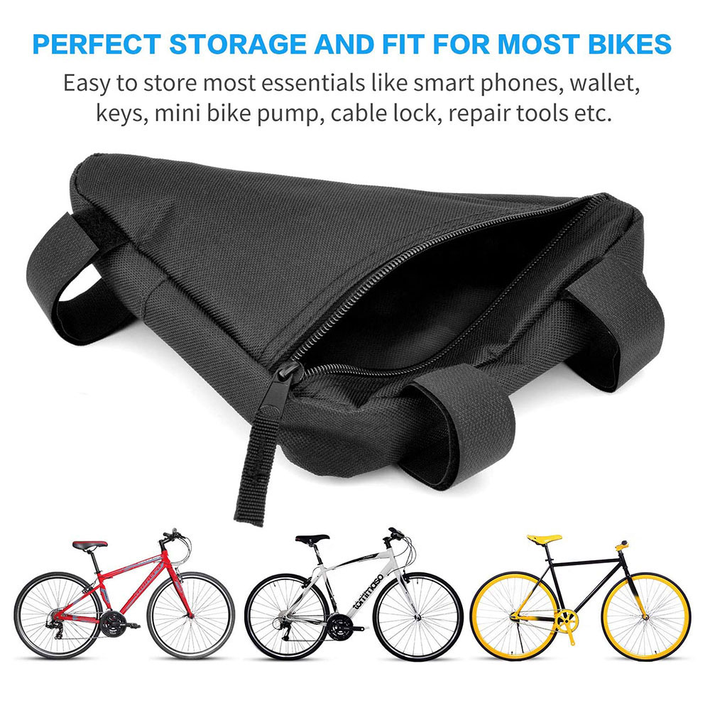 Bike Bicycles Bag Front Tube Frame Handlebar Waterproof Cycling Triangle Pouch Frame Holder Bicycle