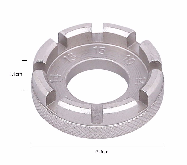 Bicycles Spoke Nipple Wrench 8 Way Groove Bike Wheel Rim Adjuster Spanner Galvanized Repair Service