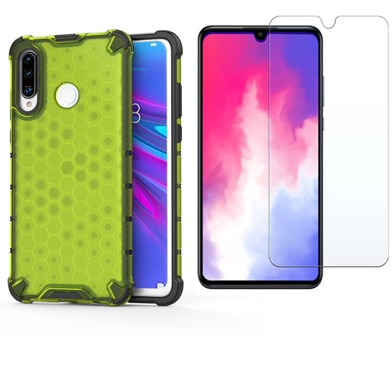 [1-Pack] Huawei P30 Lite Case With [HD ClearTempered Glass] Screen Protector