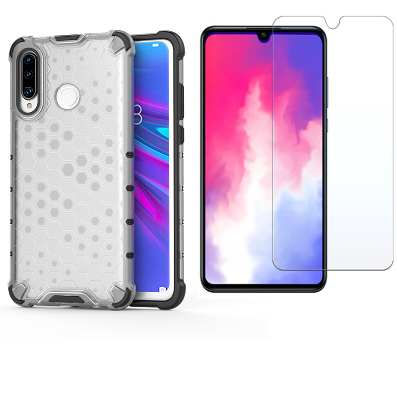 [1-Pack] Huawei P30 Lite Case With [HD ClearTempered Glass] Screen Protector