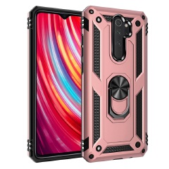 Phone Case for Xiaomi Redmi Note 8 Pro Casing [Drop-protection] with Car Magnetic Ring Holder