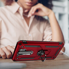 Phone Case for Xiaomi Redmi Note 8 Pro Casing [Drop-protection] with Car Magnetic Ring Holder