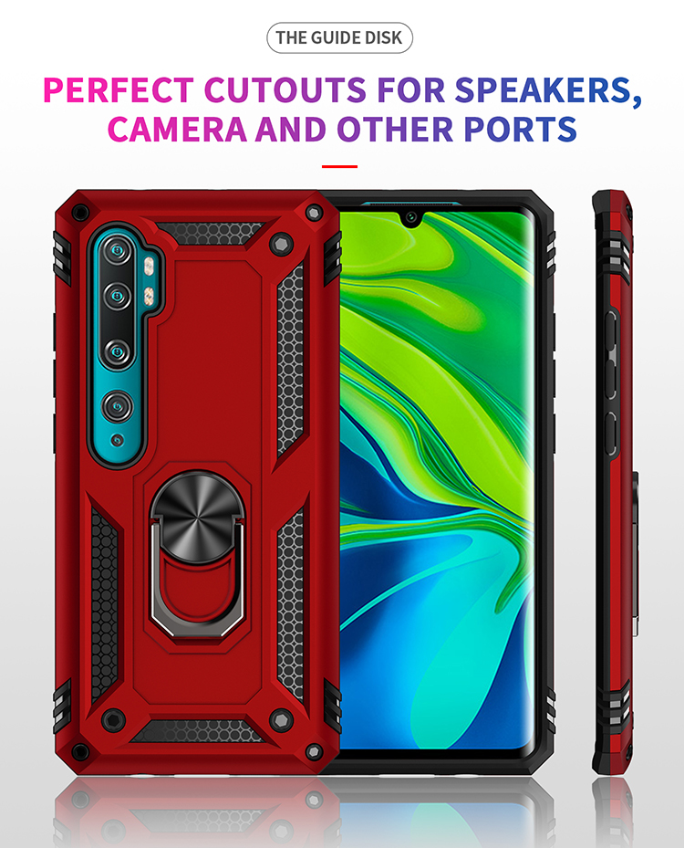 Phone Case for Xiaomi Mi Note 10 Note 10 Pro Mi CC9 Pro with Car Magnetic Ring Holder