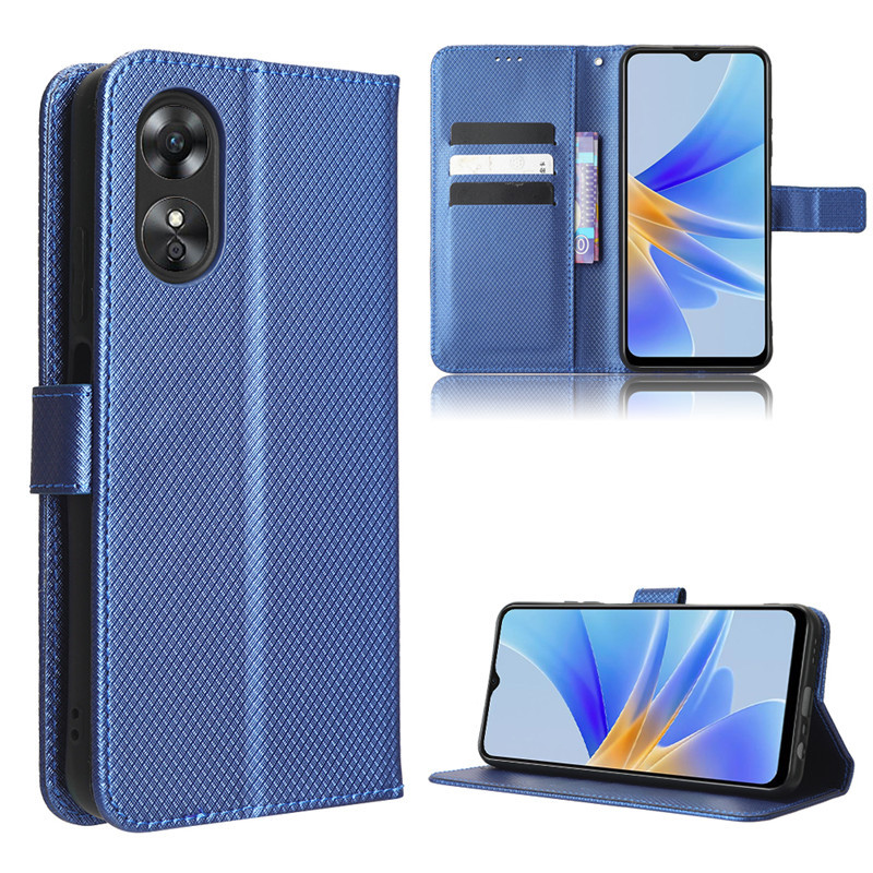 Wallet Flip Cover for OPPO A17 / OPPO A17K Leather PU Phone Case Shockproof Durable Retro Case