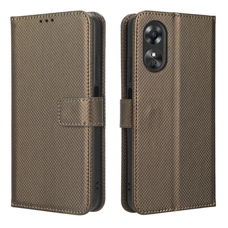Wallet Flip Cover for OPPO A17 / OPPO A17K Leather PU Phone Case Shockproof Durable Retro Case
