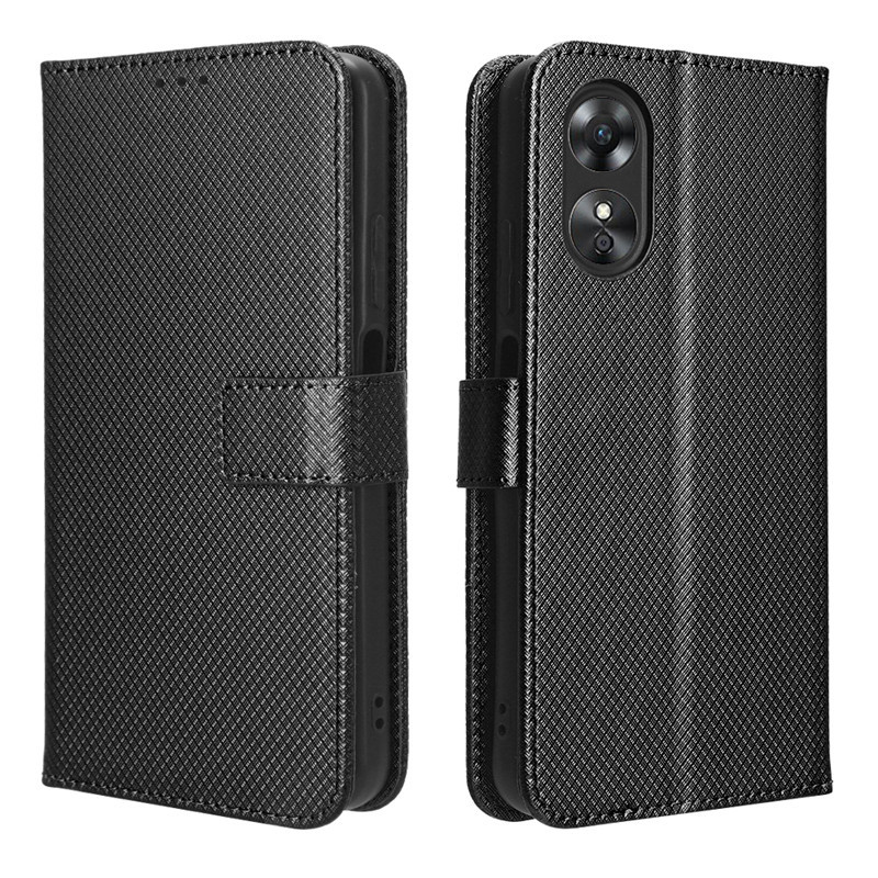 Wallet Flip Cover for OPPO A17 / OPPO A17K Leather PU Phone Case Shockproof Durable Retro Case