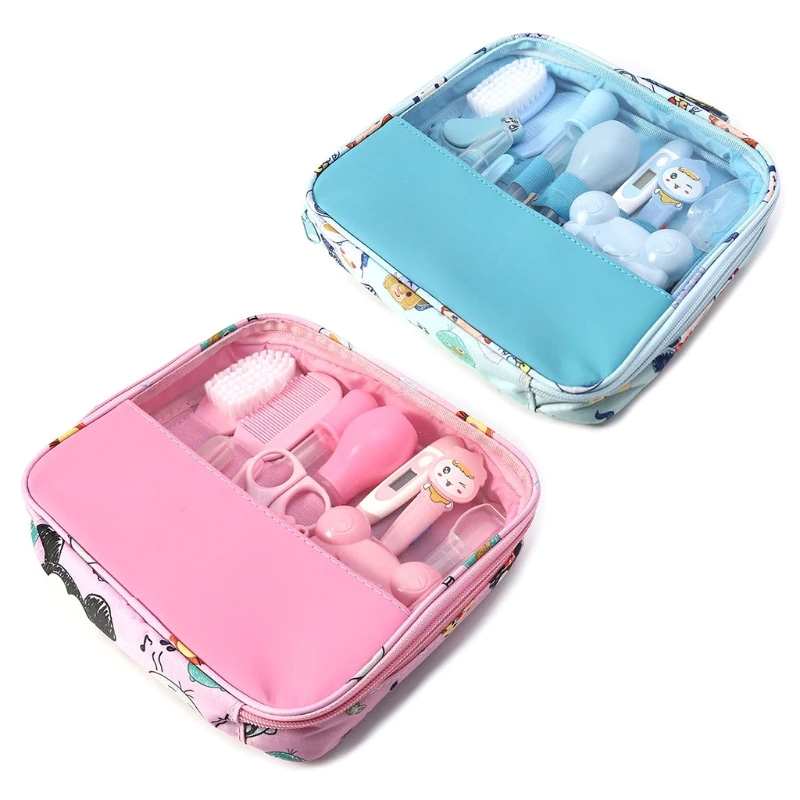 13pcs/Set Multifunction Newborn Baby Kids Care Thermometer Grooming Brush Kit Healthcare Accessories