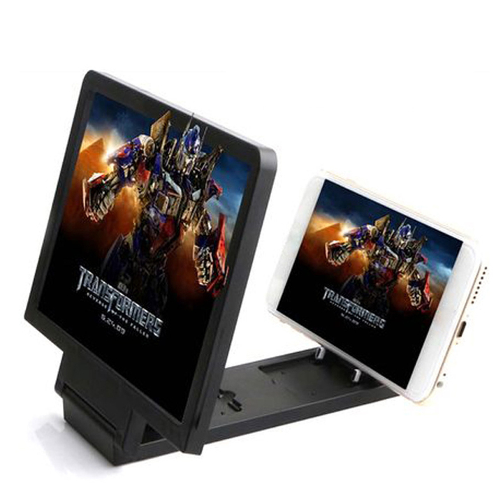 Screen magnifier 3D Movie Amplifiers 3X Zoom Enlarged Phone Screen Video Radiation Eye desk magnif
