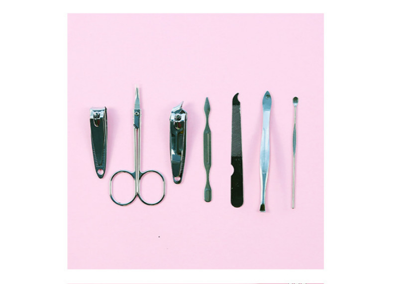7Pcs/set 1522 stainless steel manicure and pedicure tools kit pedicure nail scissors nail clippers